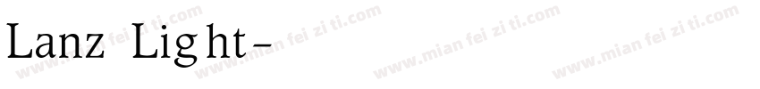 Lanz Light字体转换
